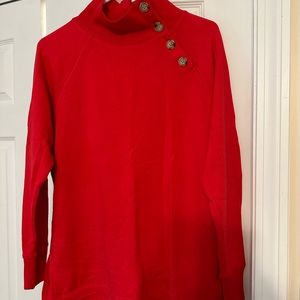CLEANOUT- MAKE AN OFFER! J Crew button neck tunic sweatshirt